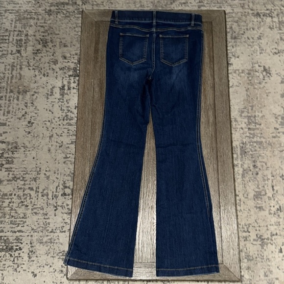 SPANX Pull-on Stretch Denim Flare Jeans Midnight Shade - Picture 8 of 14